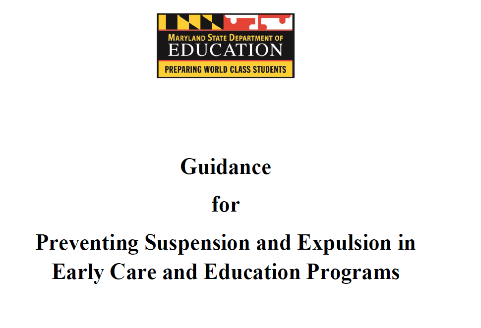 Guidance For Preventing Suspension And Expulsion In Early Care And ...