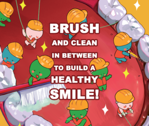 Brush and Clean in Between to Build a Healthy Smile