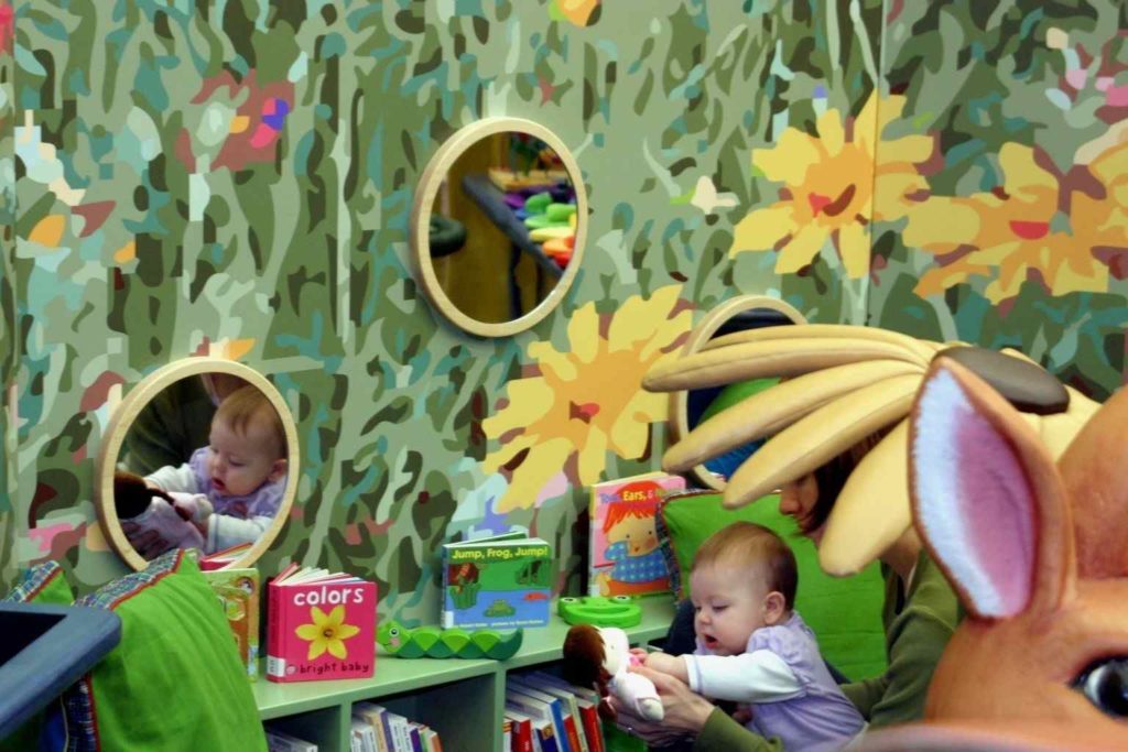 Planting the seeds for lifelong learning in the Baby Garden, Storyville, Baltimore County Public Library at Woodlawn