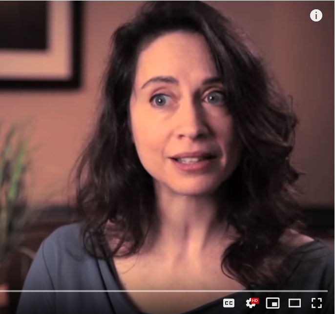 Screenshot of video (woman talking).