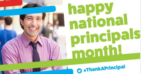 National Principals Month with principal.