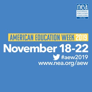 American Education Week with the National Education Association logo.