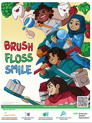 2023 National Children's Dental Health Month Poster