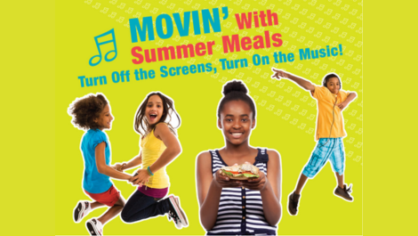 Moving With Summer Meals. Turn off the screen, turn on the music featuring kids dancing.